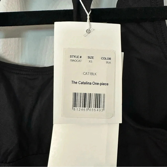 Andie Swim The Catalina One-Piece Women's Black Buckled Racerback Size XS NWT - Picture 7 of 11